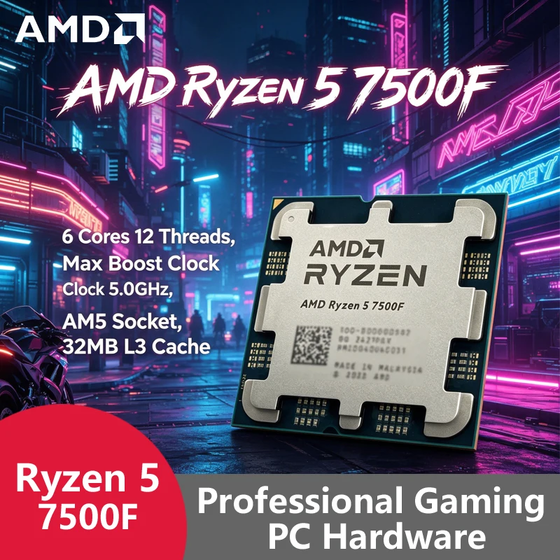 Pc Gaming Ryzen 5 - Processore Gaming AMD Ryzen 5 7500F