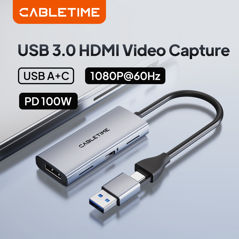 Capture Card Hdmi - CABLETIME USB 3.0 Scheda di acquisizione
