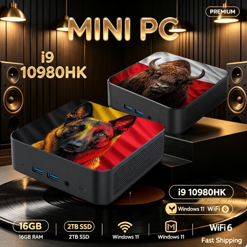 Pc Gaming Laptop - Computer da gioco desktop compatto Intel