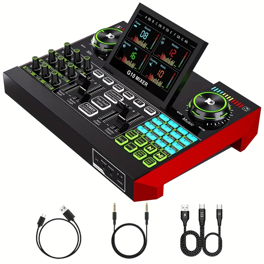 Pc Gaming Youtubers - Tenlamp G10 Bundle Microfono per Podcast,