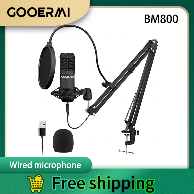 Pc Gaming Youtubers - GOOERMI BM800 Microfono a condensatore USB