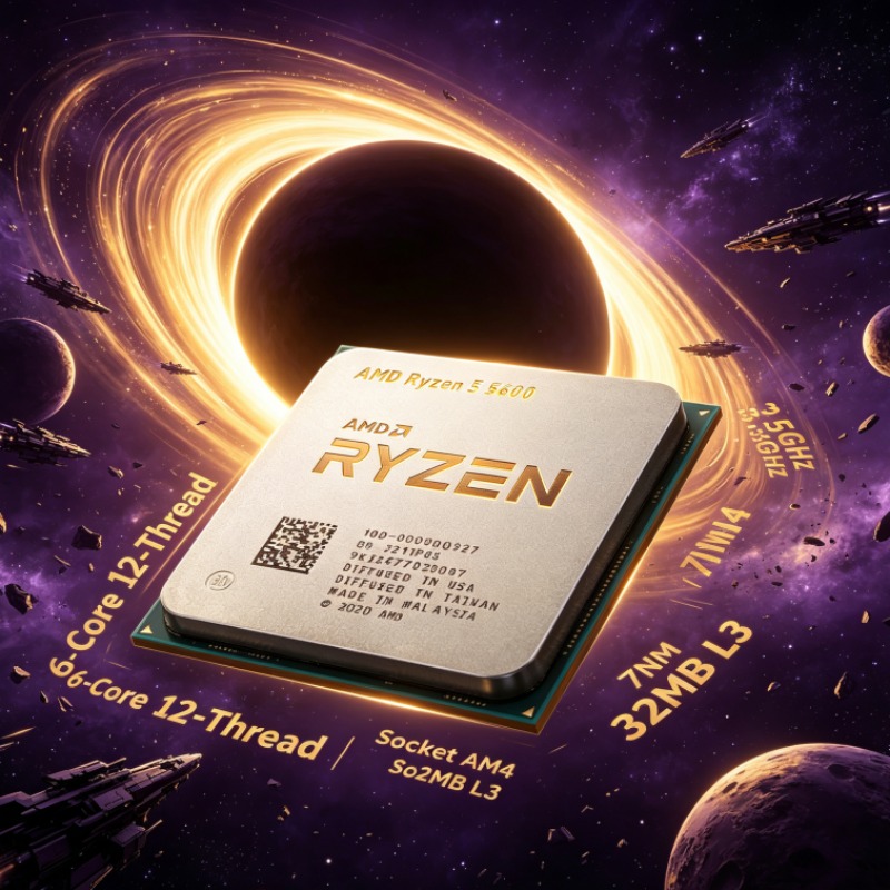 Pc Gaming Ryzen 5 - Processore Ryzen 5 5600 6-Core 12-Thread