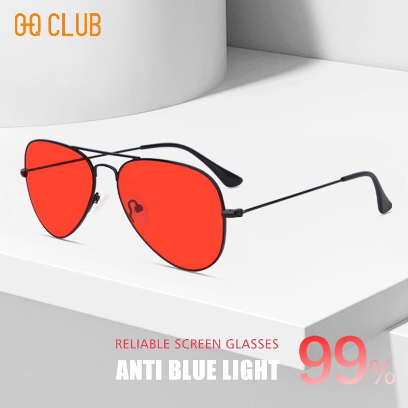 Gaming Glasses Blue Light - OQ CLUB Occhiali rotondi per donna