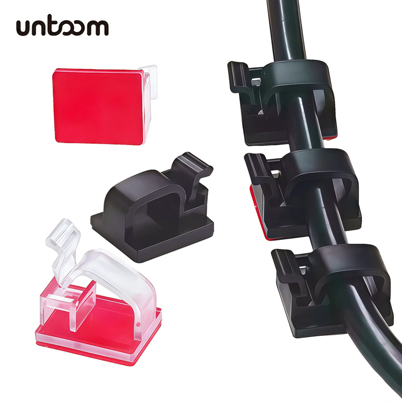 Desk Cable Organizer - 20 Pezzi Clip Adesivi per Cavi,