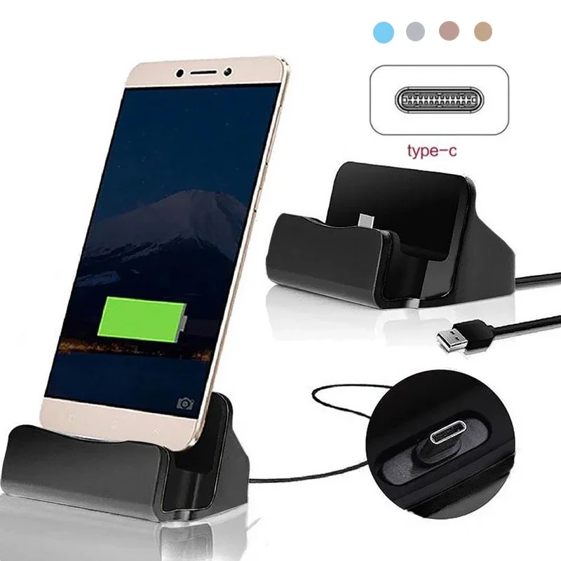Desk Cable Organizer - Supporto per telefono con caricatore dock