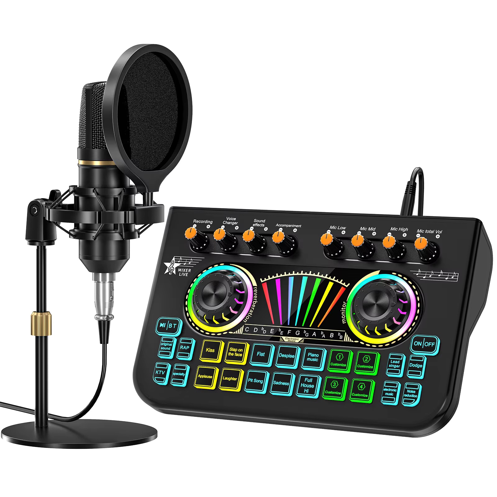 Pc Gaming Youtubers - Kit Microfono per Podcast Tenlamp X3