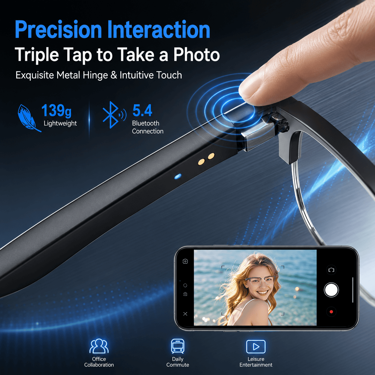 Occhiali Smart Bluetooth AIMB  - Gaming Glasses Blue Light recensione e prezzo