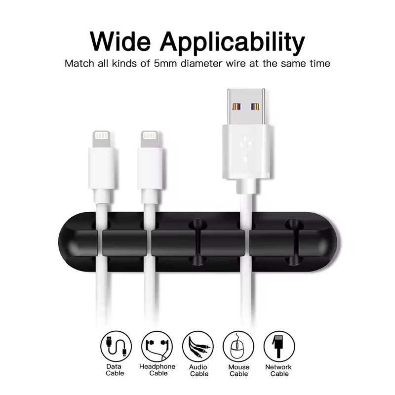 Clip in silicone per cavi USB, - Desk Cable Organizer recensione e prezzo