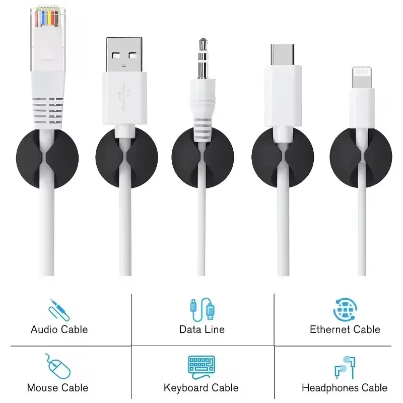 5/50 pz Cavo Clip Avvolgitore  - Desk Cable Organizer recensione e prezzo