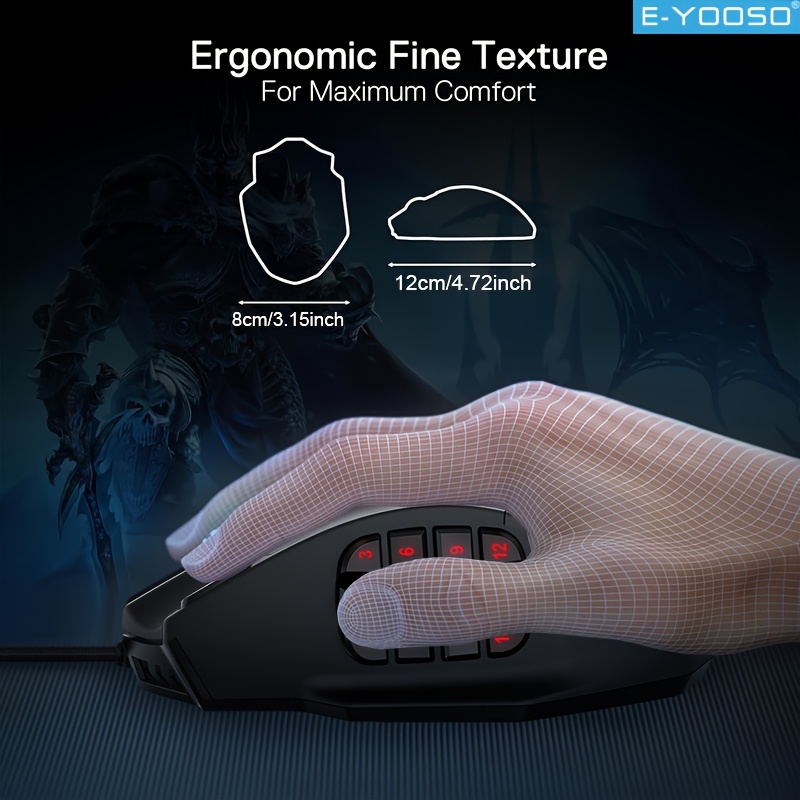 E-YOOSO Mouse da gioco cablato - Mouse Bungee Holder recensione e prezzo