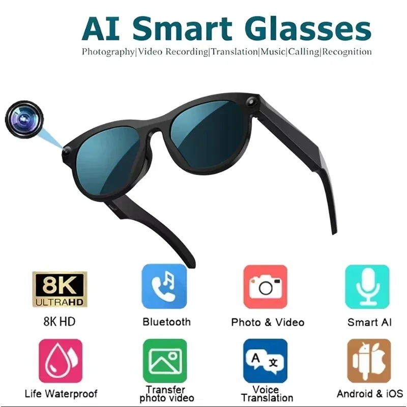 Occhiali Smart AI 8KHD con Cam - Gaming Controller recensione e prezzo