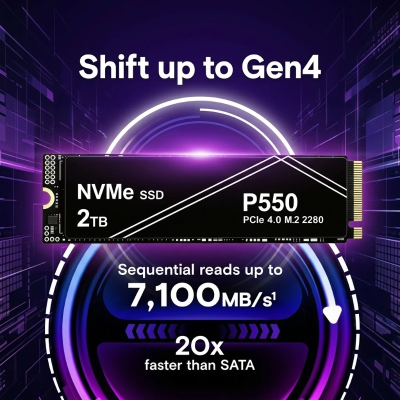 SSD NVMe PCIe Gen P550 ad Alta - Pc Gaming Ps5 recensione e prezzo