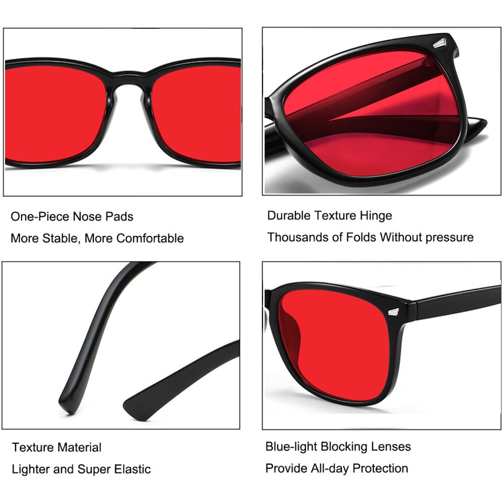 Occhiali con lenti rosse per b - Gaming Glasses Blue Light recensione e prezzo