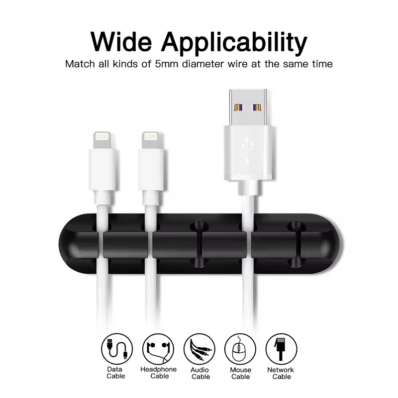 Clip in silicone per cavi USB, - Desk Cable Organizer recensione e prezzo