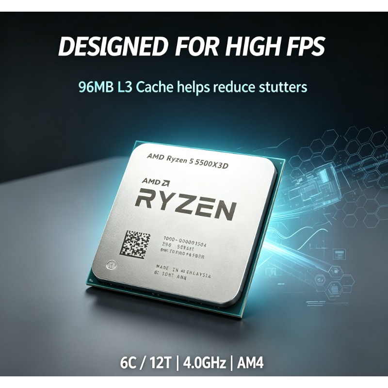 Processore AMD Ryzen 5 5500X3D - Pc Gaming Ryzen 5 recensione e prezzo