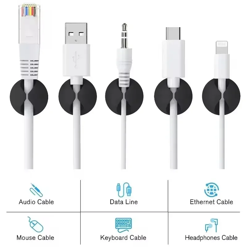 5/50 pezzi clip per cavi da pa - Desk Cable Organizer recensione e prezzo